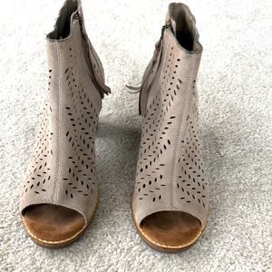 TOMS open toe bootie